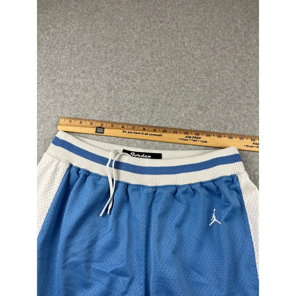 Jordan Basketball Shorts Mens Medium Blue UNC North Carolina Tar Heels Mesh 82